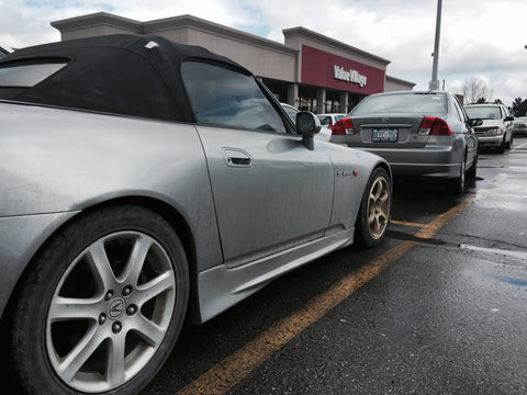 2000 - 2009 HONDA S2000 MUGEN STYLE SIDE SKIRTS AP1 AP2