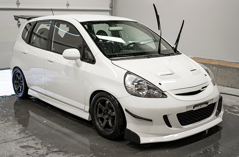 2006 - 2008 HONDA FIT JS STYLE FRONT LIP DIFFUSER