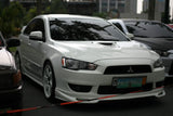 2008 2009 2010 2011 2012 2013 2014 2015 MITSUBISHI LANCER ARS STYLE FRONT LIP