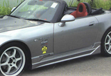 2000 - 2009 HONDA S2000 CWEST STYLE SIDE SKIRTS AP1 AP2