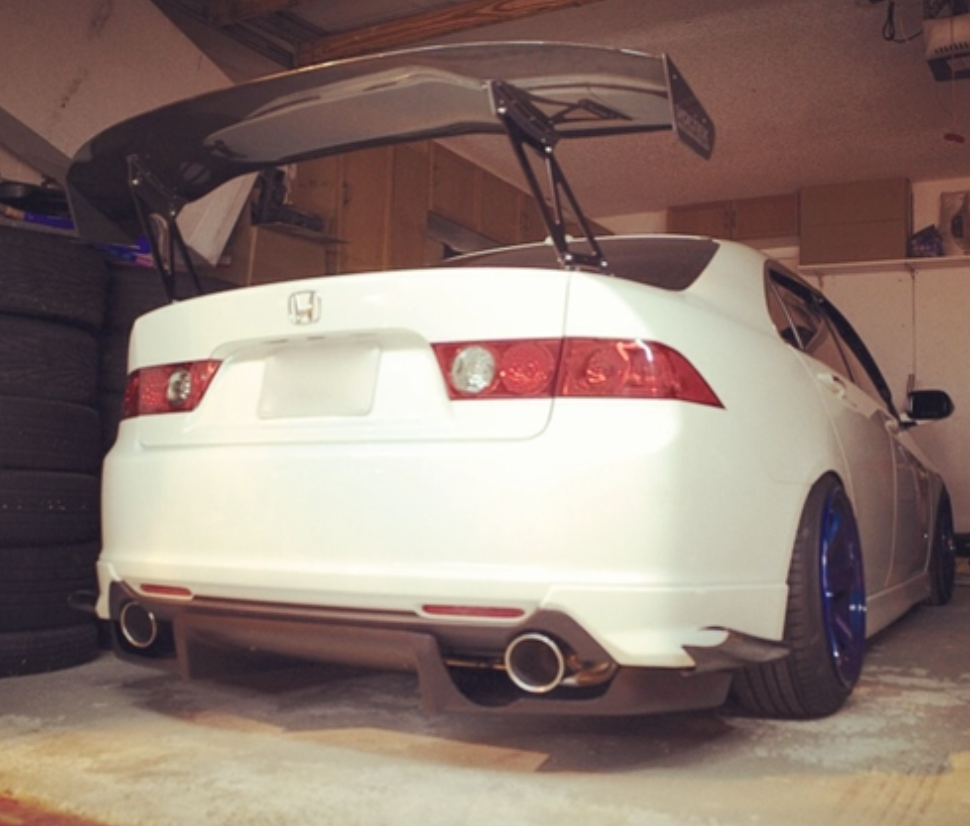 2004 2005 2006 2007 2008 ACURA TSX JS RACING STYLE REAR DIFFUSER KIT S ...