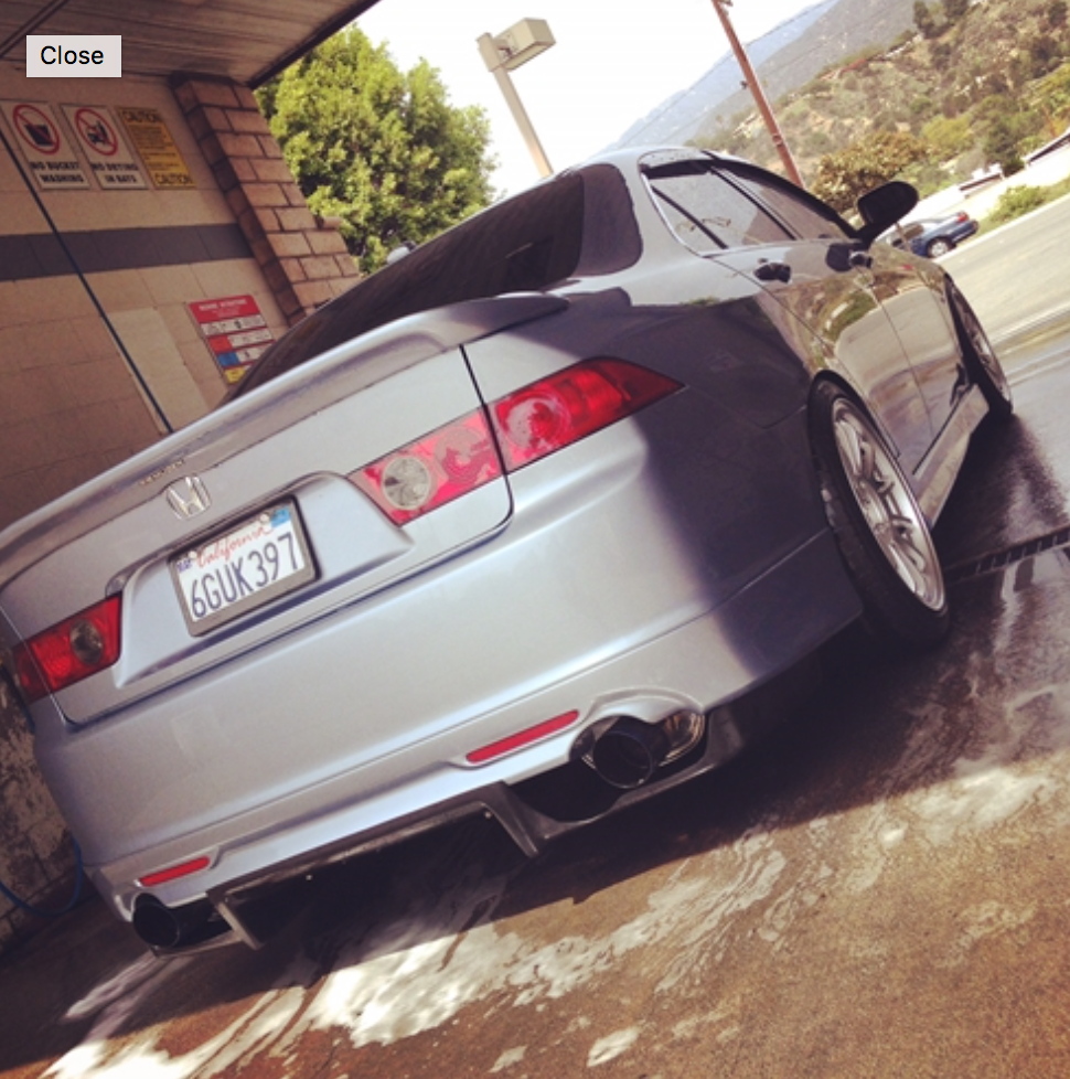 2004 2005 2006 2007 2008 ACURA TSX JS RACING STYLE REAR DIFFUSER KIT S ...